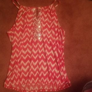 Inc embellished spaghetti strap top